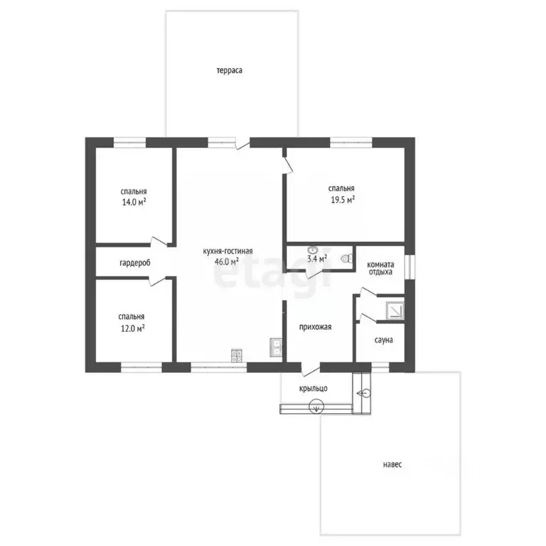 Дом в Башкортостан, Стерлитамакский район, Отрадовский сельсовет, д. ... - Фото 2