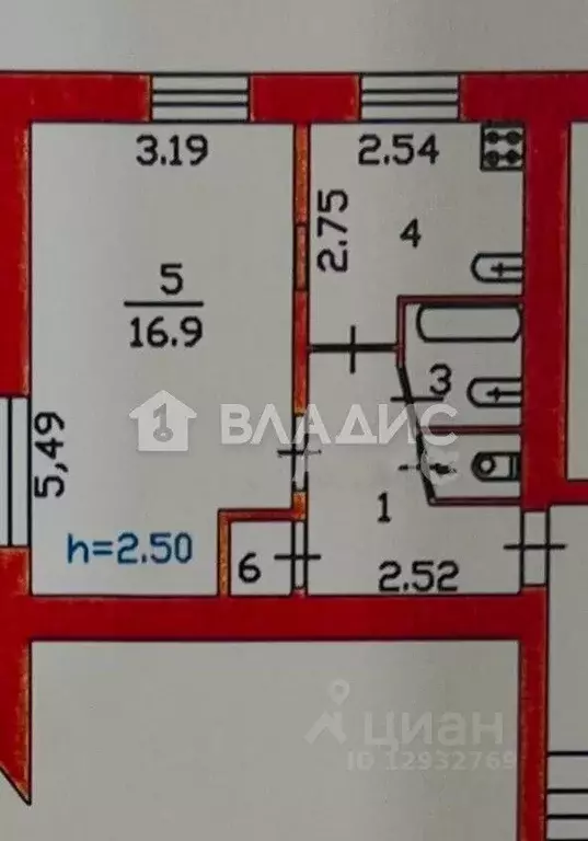 1-к кв. Пензенская область, Пенза ул. Мира, 29 (32.3 м) - Фото 1