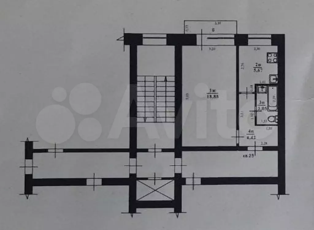 1-к. квартира, 32 м, 5/9 эт. - Фото 0