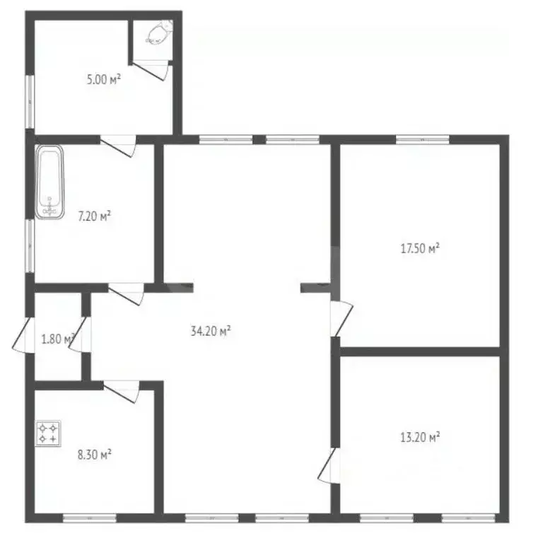 3-к кв. Воронежская область, Борисоглебск Линейная ул., 43 (90.9 м) - Фото 1