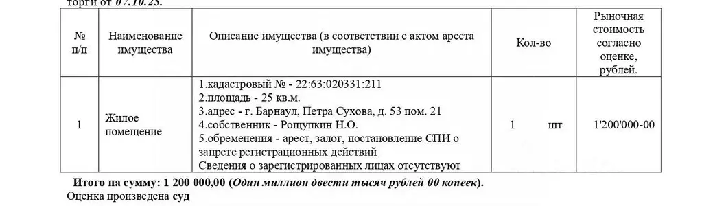 Свободной планировки кв. Алтайский край, Барнаул ул. Петра Сухова, 53 ... - Фото 1