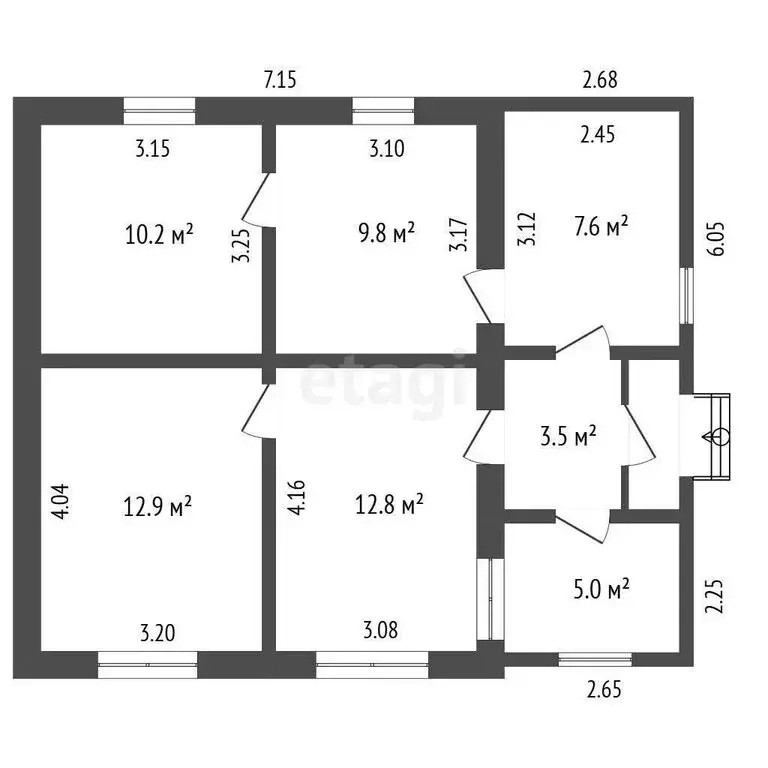 Дом в Нальчик, улица Мичурина (102 м) - Фото 1