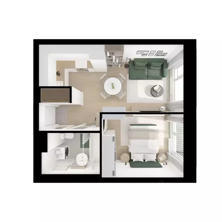 1-к кв. Московская область, Мытищи Ярославский квартал жилой комплекс, ... - Фото 2