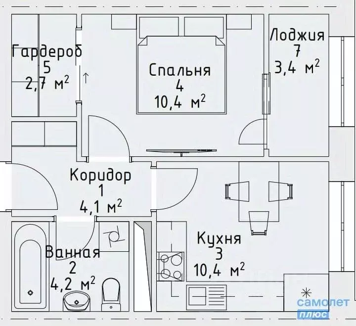 Свободной планировки кв. Чеченская республика, Грозный ул. Мамсурова, ... - Фото 1