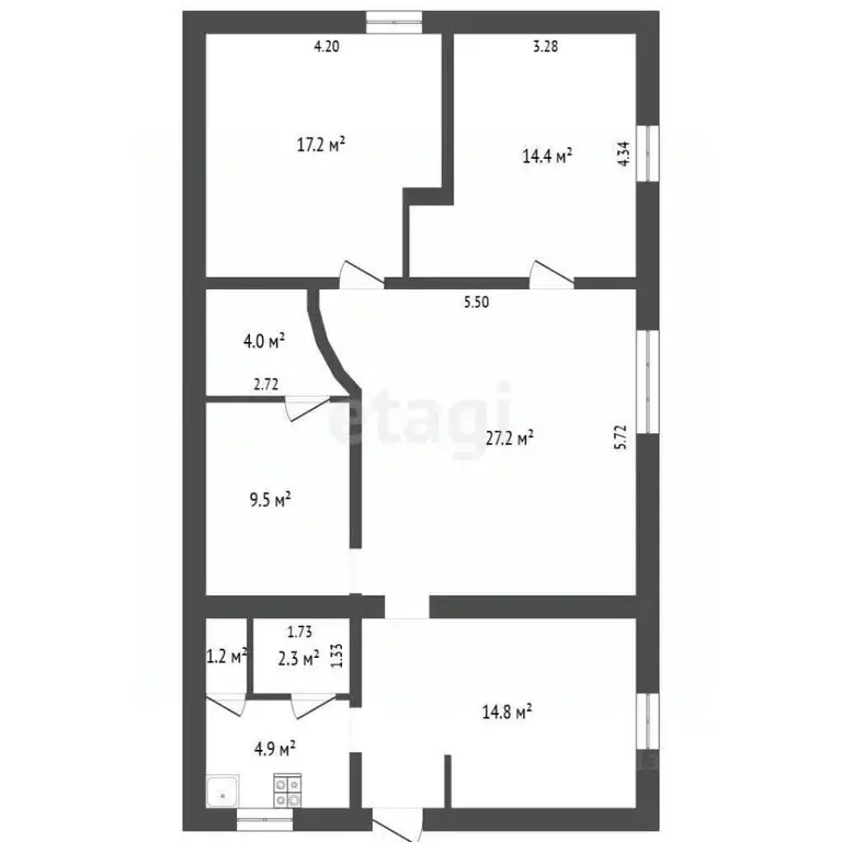 Дом в Омская область, Омск ул. 8-я Восточная, 57 (206 м) - Фото 1