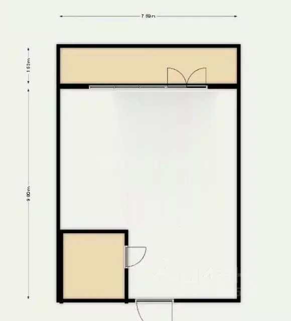1-к кв. Севастополь проезд Рубежный, 28 (25.1 м) - Фото 2