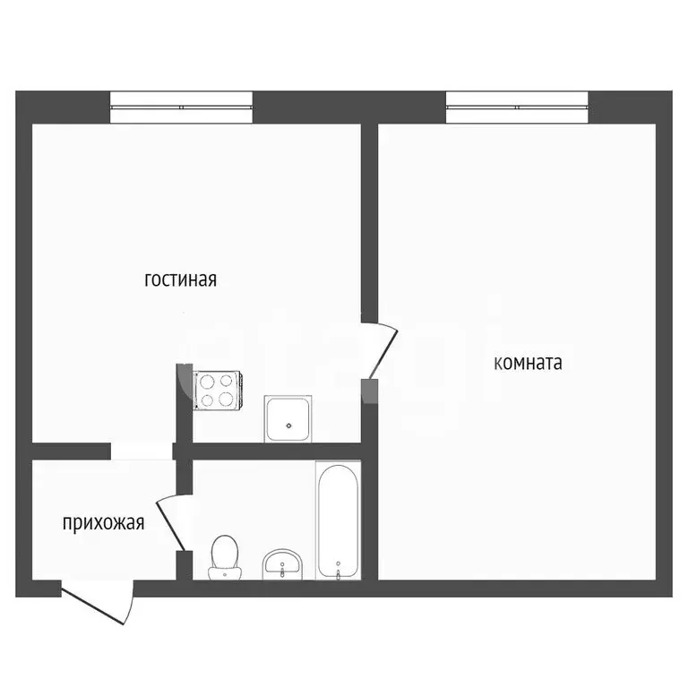 1-комнатная квартира: Сочи, Каспийская улица, 42Б (38.6 м) - Фото 0