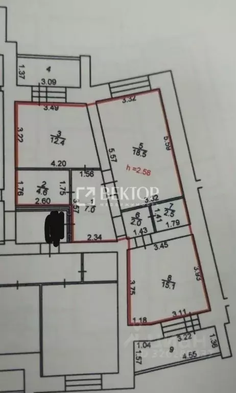 2-к кв. Костромская область, Кострома ул. Евгения Ермакова, 1к2 (62.1 ... - Фото 2