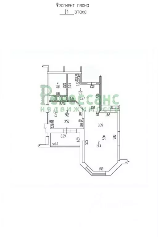 1-к кв. Брянская область, Брянск ул. Комарова, 55 (42.0 м) - Фото 1