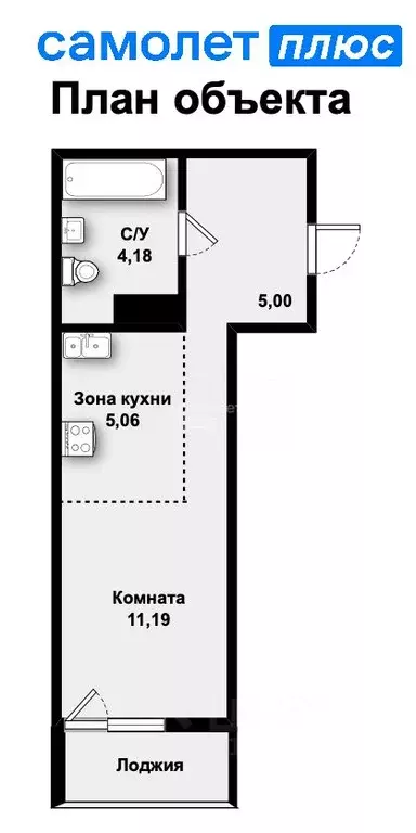 студия свердловская область, екатеринбург ул. рябинина, 18/3 (25.4 м) - Фото 1