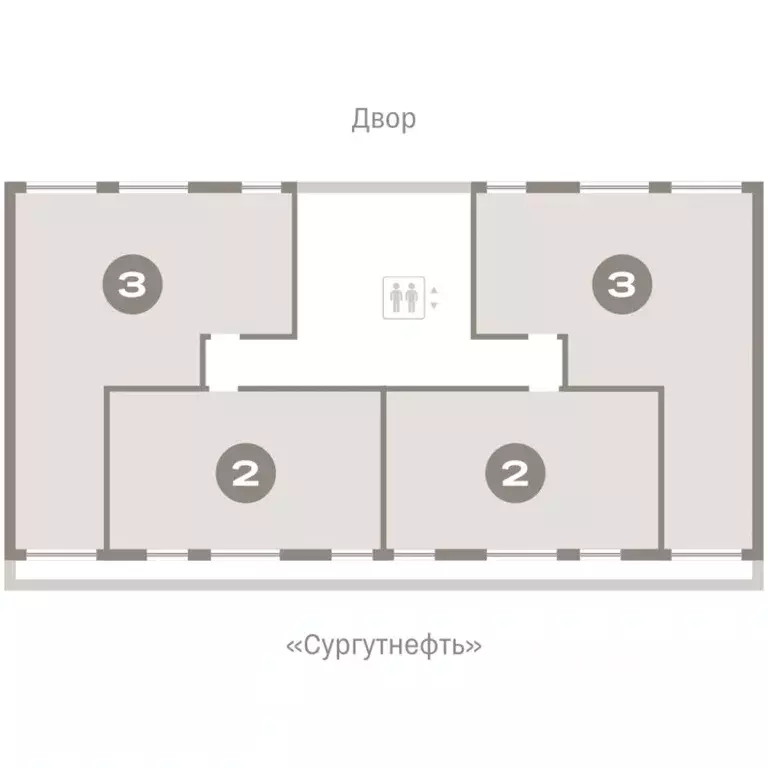 3-к кв. Ханты-Мансийский АО, Сургут 1-й мкр, Нефть жилой комплекс ... - Фото 2