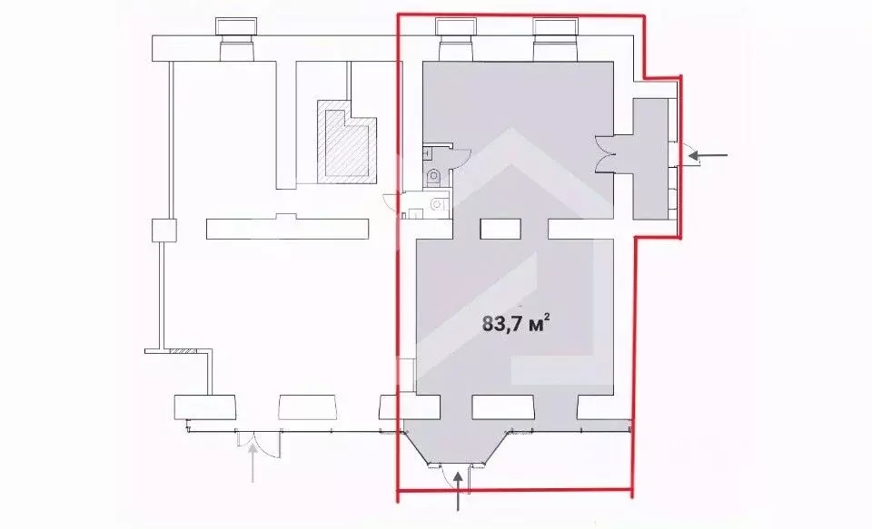 Помещение свободного назначения в Москва Брянская ул., 12 (84 м) - Фото 2