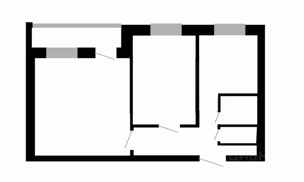 2-к кв. Санкт-Петербург ул. Асафьева, 10 (45.9 м) - Фото 2