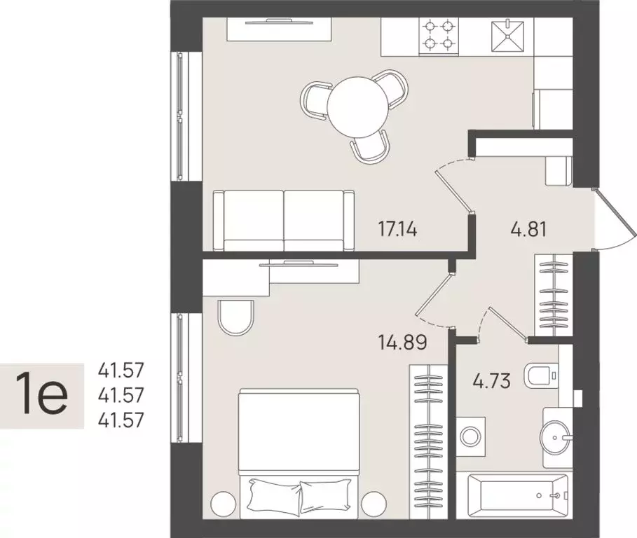 Квартира-студия: Калининградская область, Пионерский (41.57 м) - Фото 1