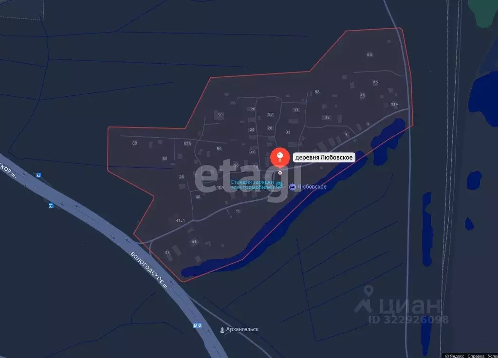 Участок в Архангельская область, Приморский муниципальный округ, д. ... - Фото 1