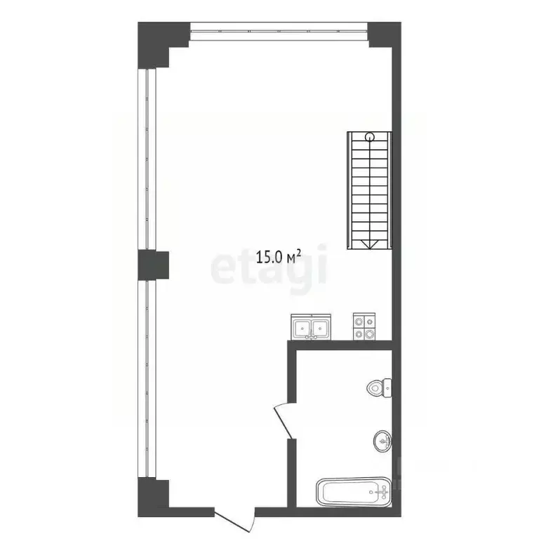 Студия Крым, Сакский район, Лесновское с/пос, с. Прибрежное ул. ... - Фото 2