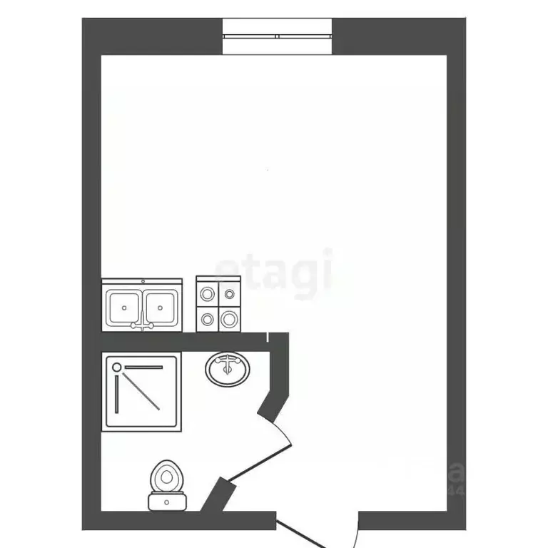 Студия Московская область, Воскресенск ул. Ломоносова, 113 (15.4 м) - Фото 2