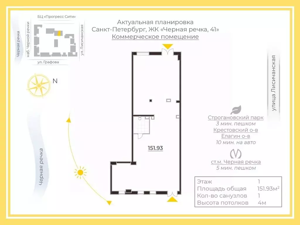 Помещение свободного назначения в Санкт-Петербург наб. Черной речки, ... - Фото 2