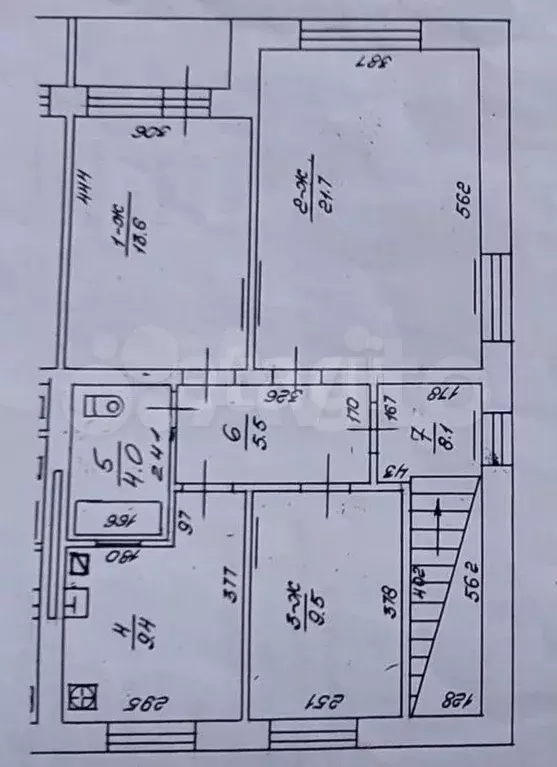 3-к. квартира, 100 м, 2/2 эт. - Фото 0