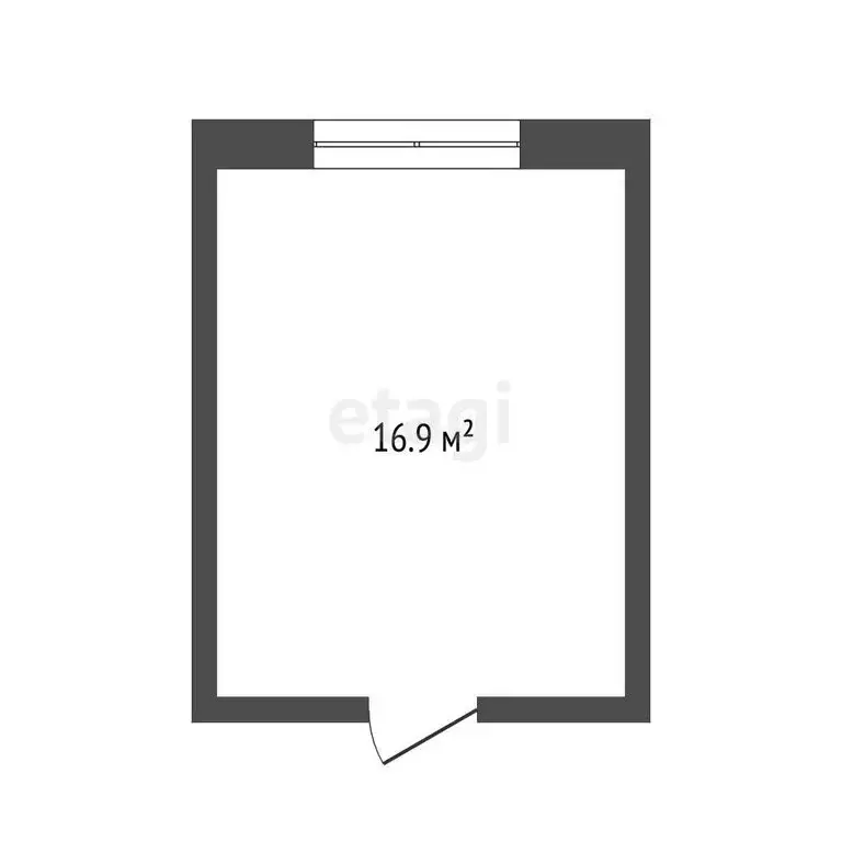1к в -комнатной квартире (16.9 м) - Фото 1