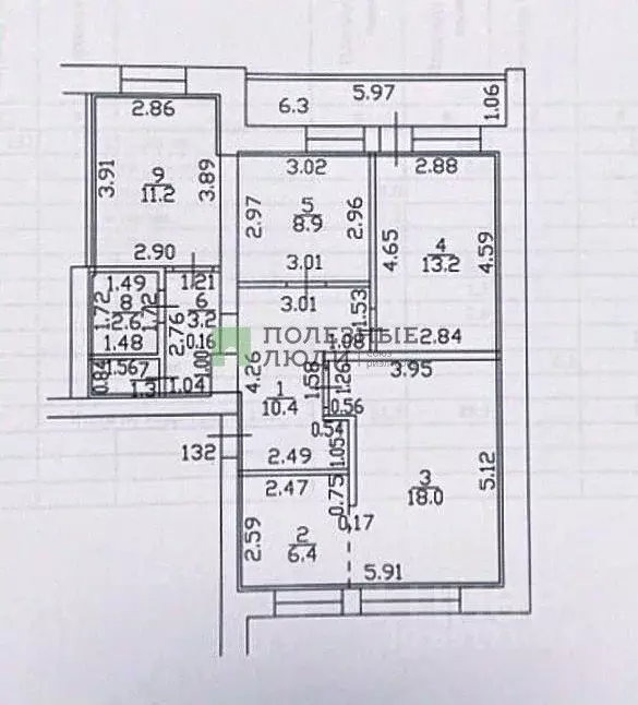 3-к кв. Орловская область, Орел ул. Андрианова, 12 (75.2 м) - Фото 2