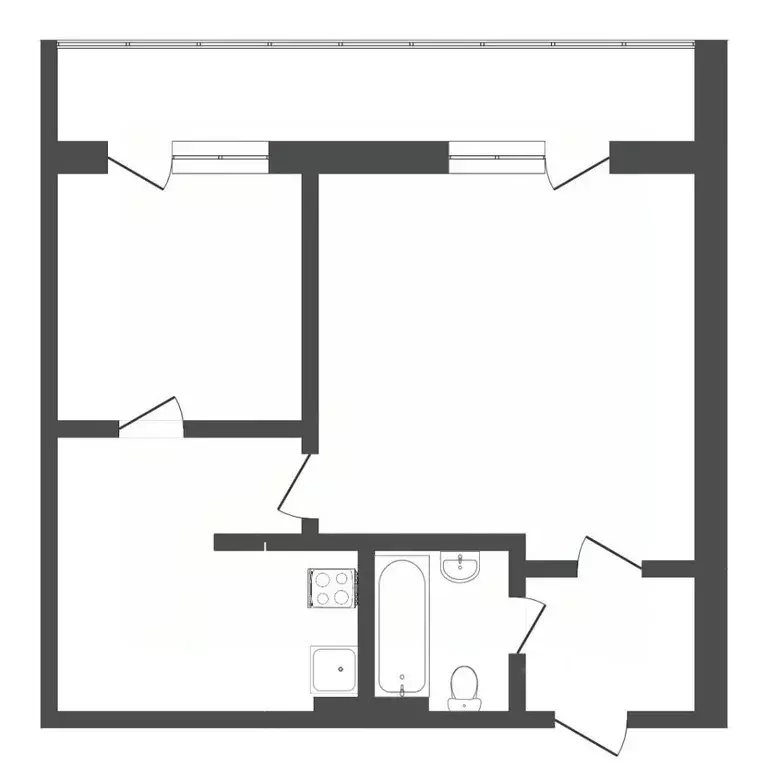 2-к кв. Тюменская область, Тюмень ул. Бабарынка, 16б (35.0 м) - Фото 2