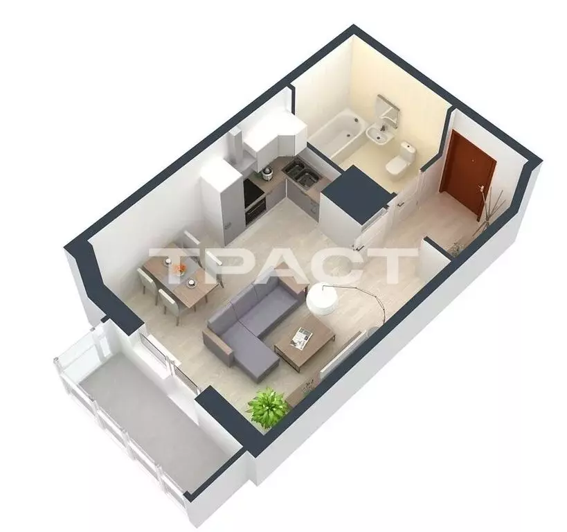 Квартира-студия: Воронеж, улица Независимости, 78к1 (18 м) - Фото 1