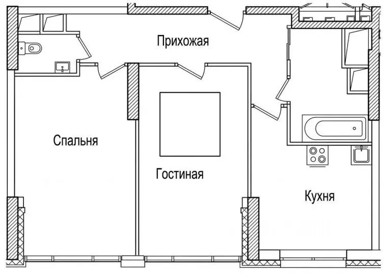 2-к кв. Москва Внуковское поселение, бул. Андрея Тарковского, 10 (57.8 ... - Фото 2