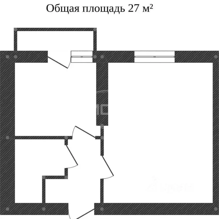 1-к кв. Калининградская область, Калининград Кутаисский пер., 2 (27.2 ... - Фото 2