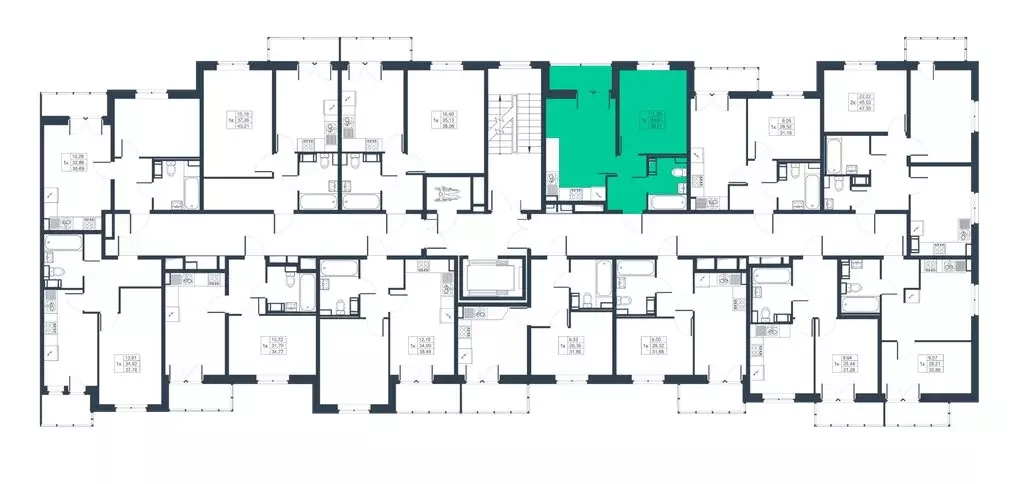 1-комнатная квартира: Коммунар, ЖК Ново-Антропшино, 18 (35.29 м) - Фото 1