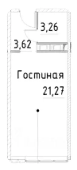 Студия Санкт-Петербург просп. Большевиков, уч3 (28.15 м) - Фото 1