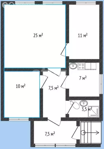 Дом в Ижевск, Вологодская улица (81 м) - Фото 1