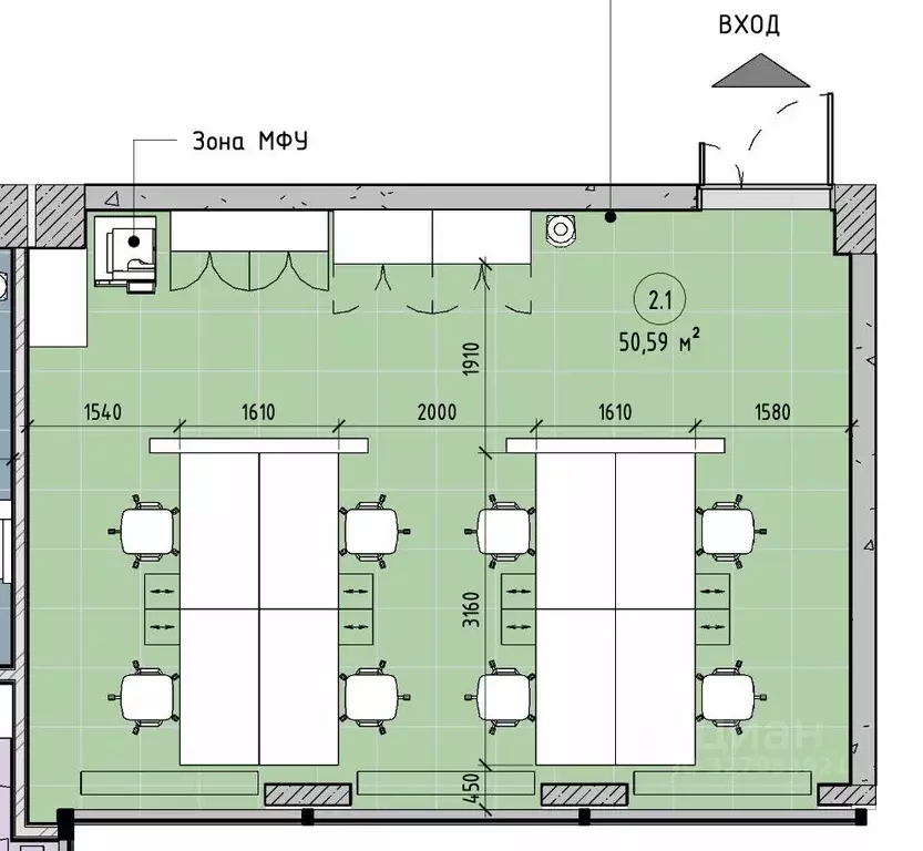 Офис в Москва проезд Жуков, вл8 (51 м) - Фото 1