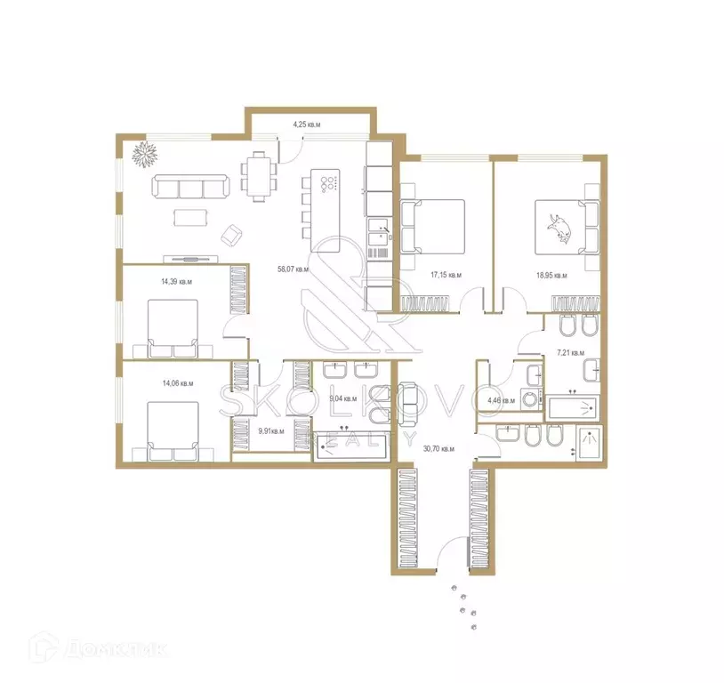 Продаётся 5-к квартира, 191 м - Фото 1