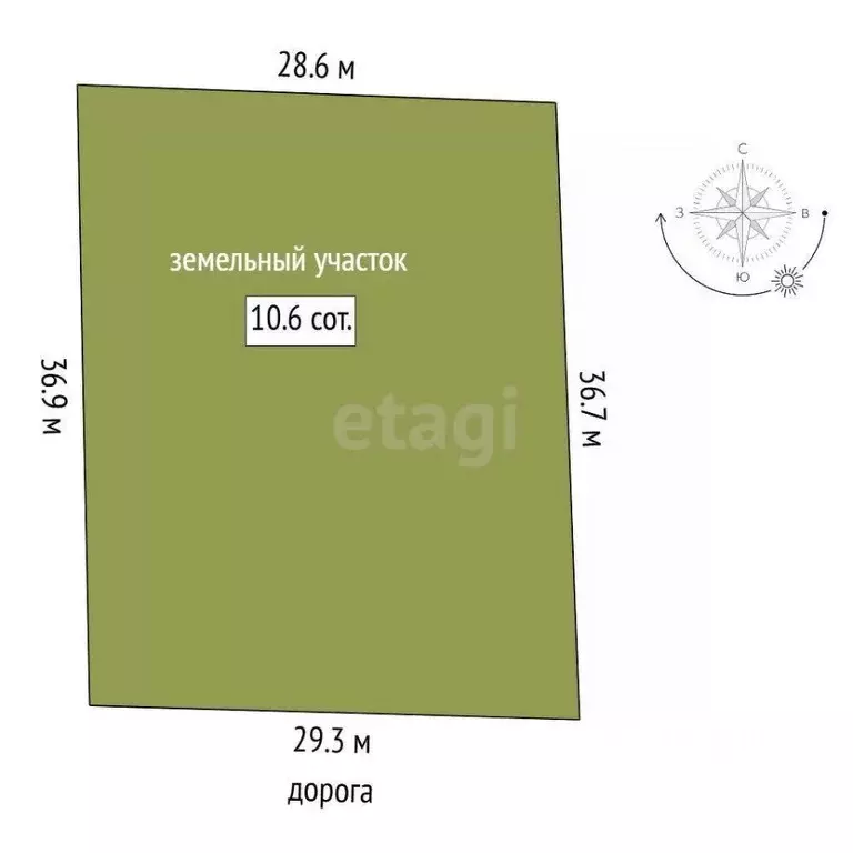 Участок в Тюменская область, Тюмень Р-404, 21-й км (10.6 сот.) - Фото 1