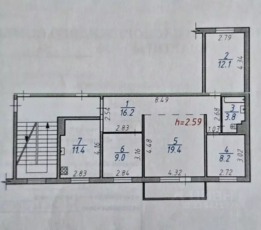 4-к кв. Иркутская область, Иркутск Зеленый мкр, 34 (80.1 м) - Фото 2
