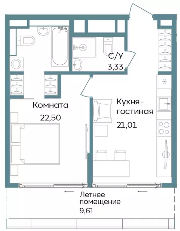 2-к кв. Крым, Саки ул. Морская (56.45 м) - Фото 1