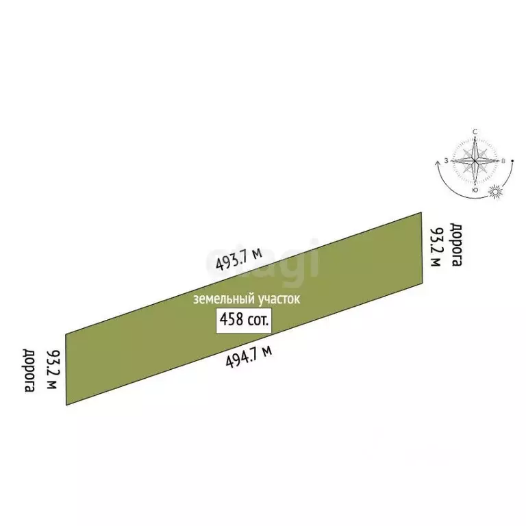 Участок в Крым, Ленинский район, с. Луговое ул. Шагиняна (458.0 сот.) - Фото 2