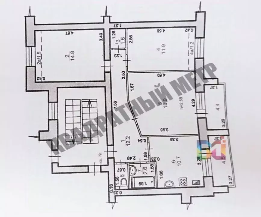 3-к кв. Калмыкия, Элиста 10-й мкр, 16 (75.8 м) - Фото 1