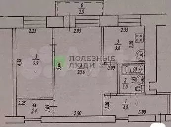 2-к. квартира, 47 м, 2/5 эт. - Фото 0