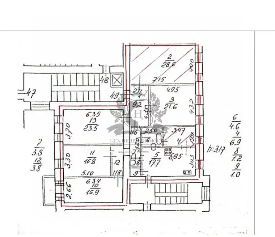 Комната Санкт-Петербург Большая Монетная ул., 29 (28.6 м) - Фото 2