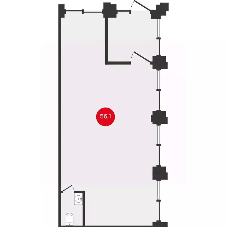 Офис в Новосибирская область, Новосибирск Первомайская ул., 43 (56 м) - Фото 1