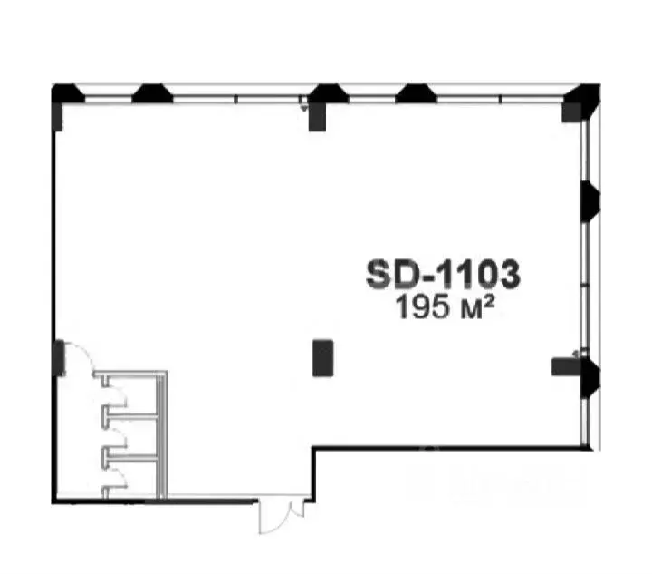 Офис в Москва Дмитровский проезд, вл1Г (193 м) - Фото 1