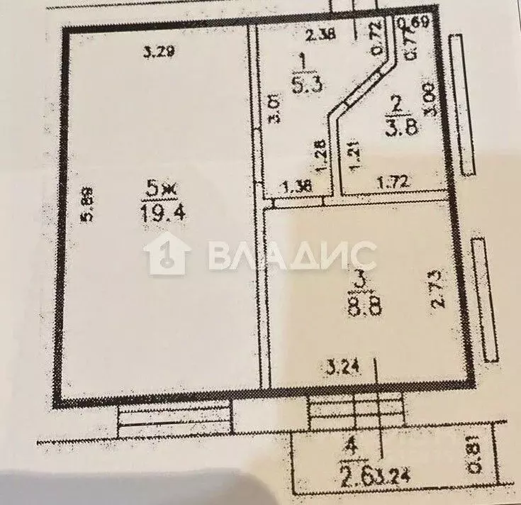 1-к кв. Калининградская область, Зеленоградск ул. Приморская, 21 (40.0 ... - Фото 2