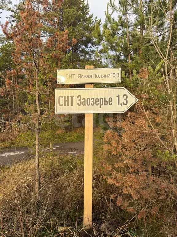 Участок в Заозерское сельское поселение, садоводческое некоммерческое ... - Фото 1