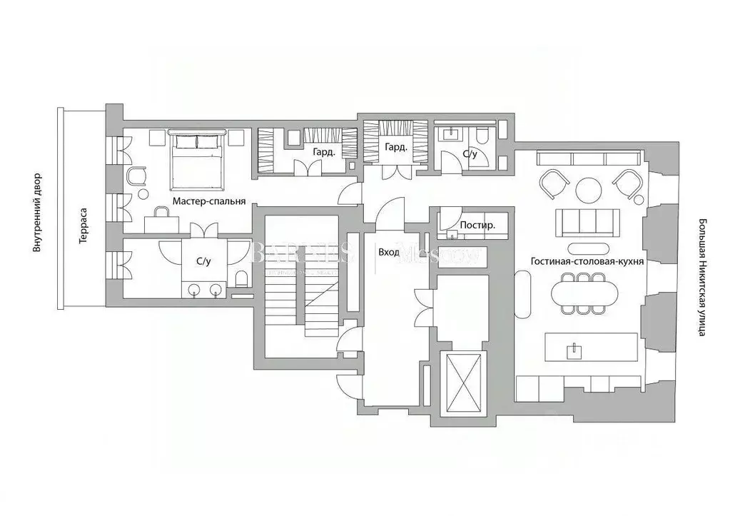 Квартира, 2 комнаты, 108 м - Фото 1
