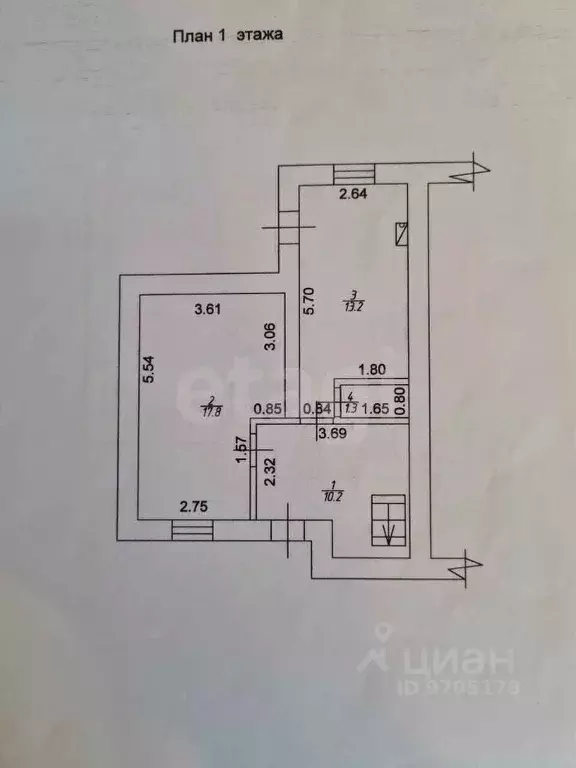 Дом в Татарстан, Пестречинский район, Богородское с/пос, пос. Первое ... - Фото 2