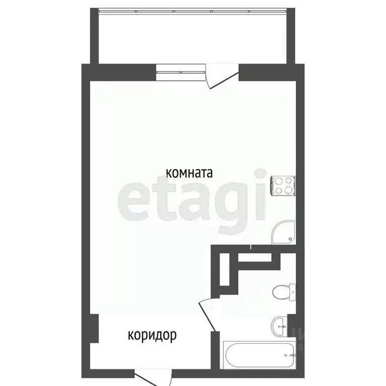 Студия Челябинская область, Челябинск ул. Петра Столыпина, 11 (24.6 м) - Фото 2