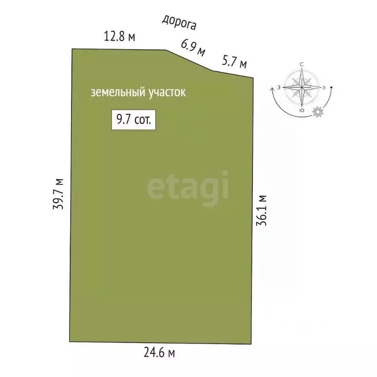 Участок в Марий Эл, Медведевский район, Руэмское с/пос, д. Нолька ул. ... - Фото 2