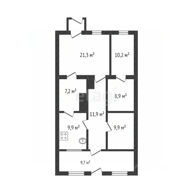 3-к кв. Белгородская область, Вейделевский район, с. Белый Колодезь ... - Фото 2